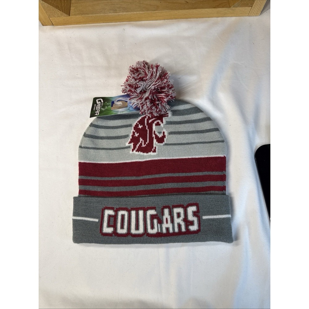 New Wash. State University Cougars WSU Knit Beanie G Wear. 6 Available.price/1